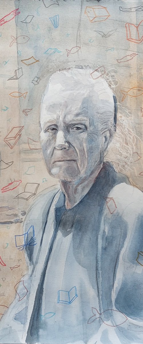 Old lady and things by paolo beneforti