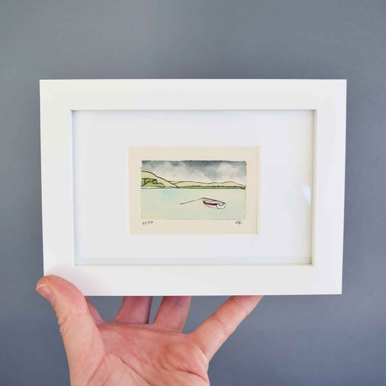 Small framed little rowing boat