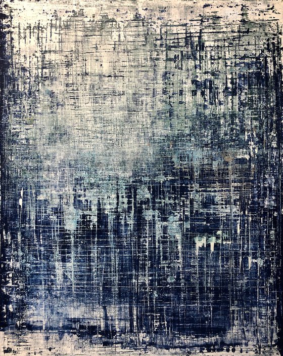 Eroding Blues (XL 48x60in)