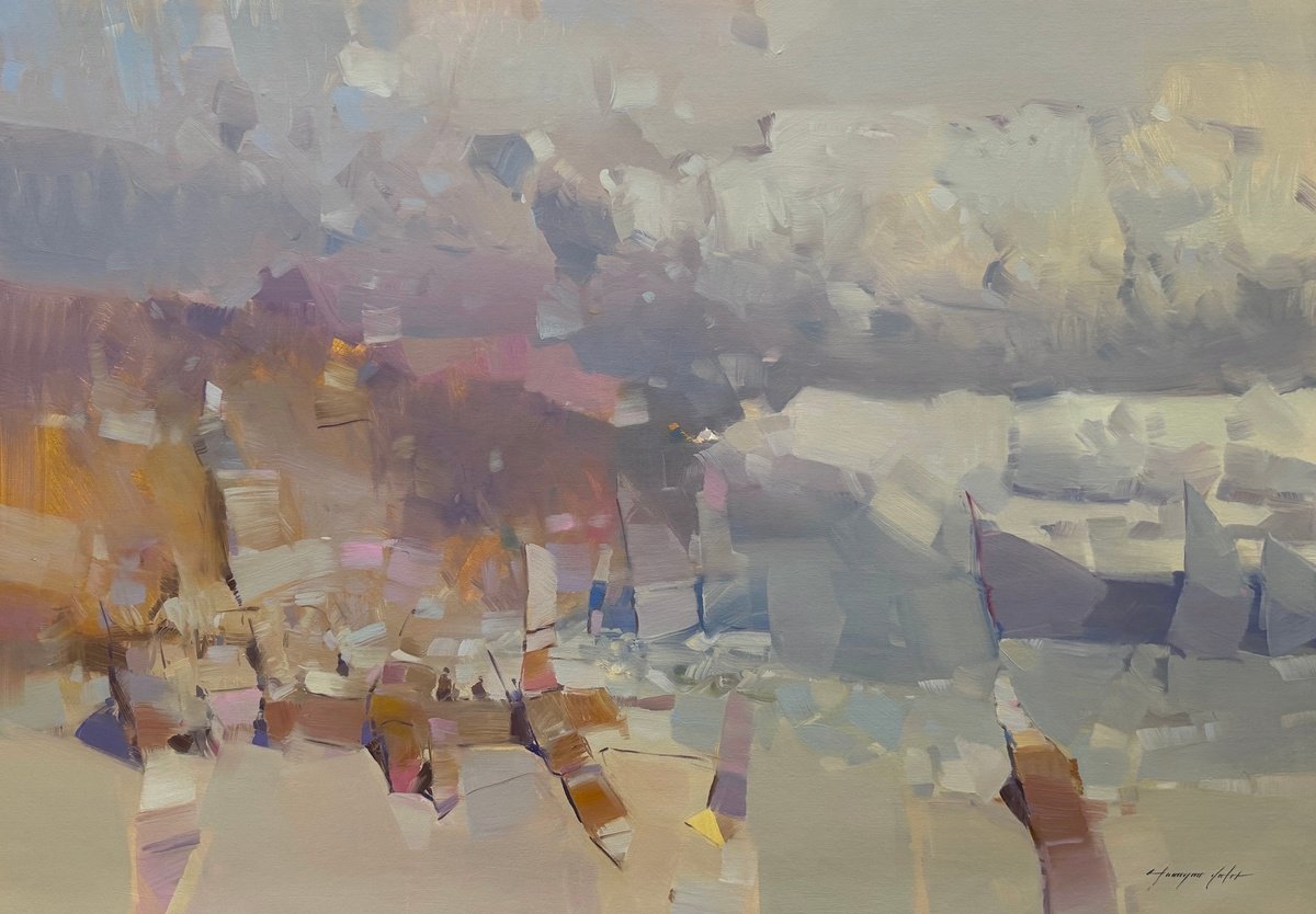 Old Harbor By Vahe Yeremyan, 44 X 31, Artwork For Sale On Artfinder