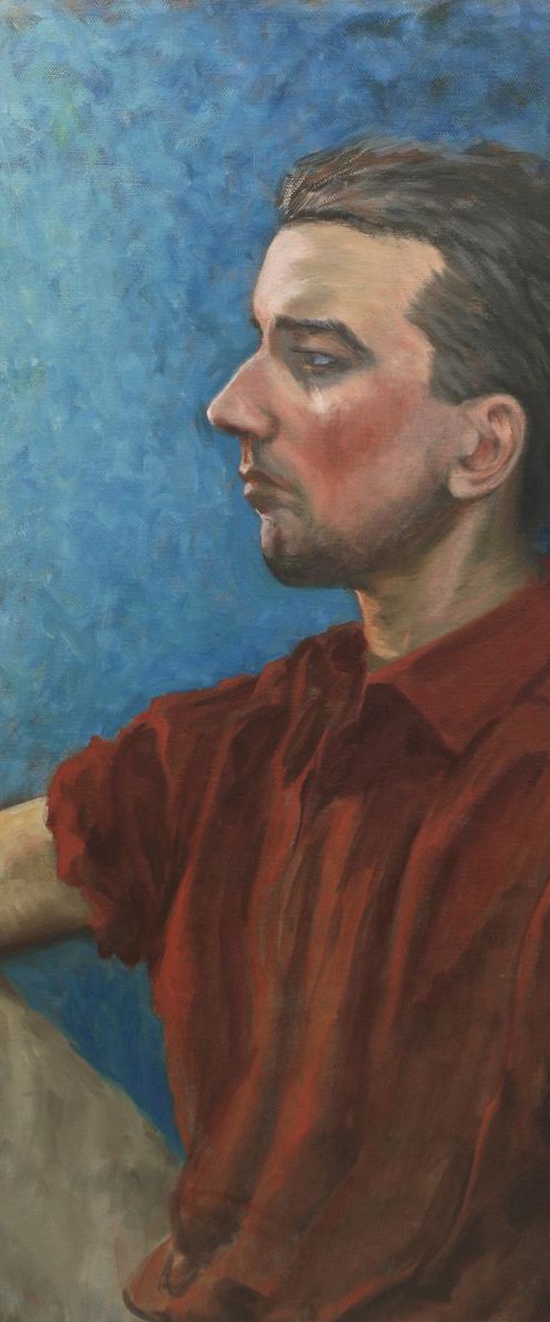 Male Portrait in Profile by John Fleck