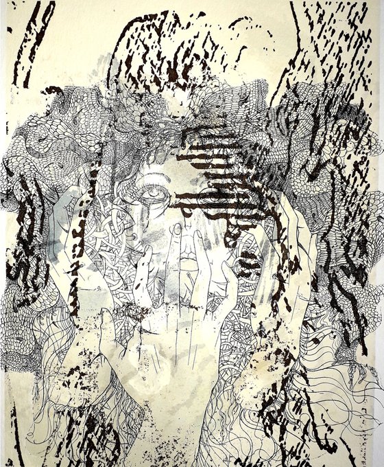Série entre-deux n°5, 21x24cm.