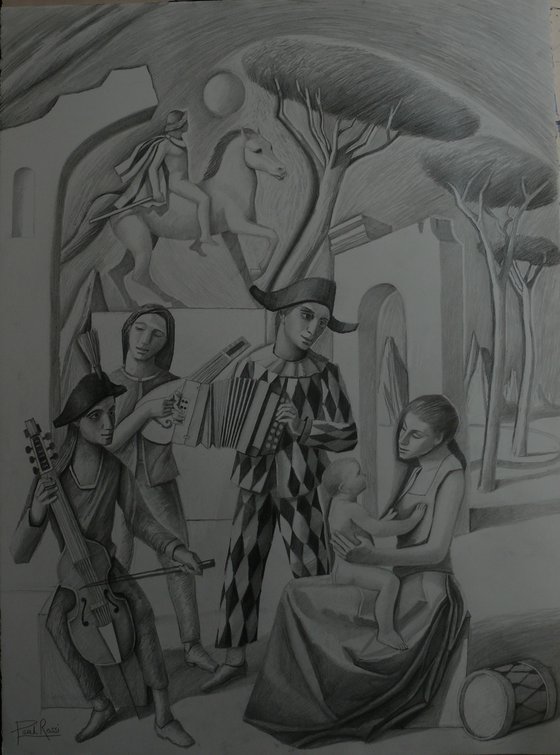 Musician Harlequin