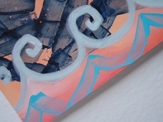 Abstract sunset