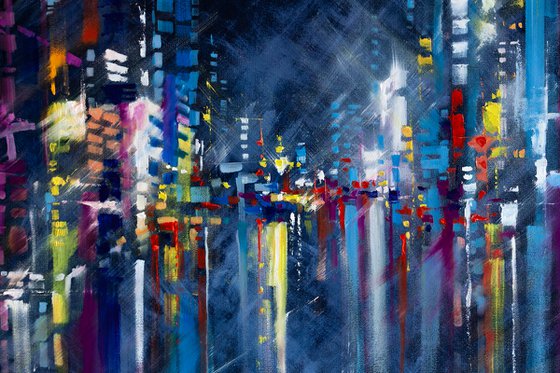 Abstract Night city