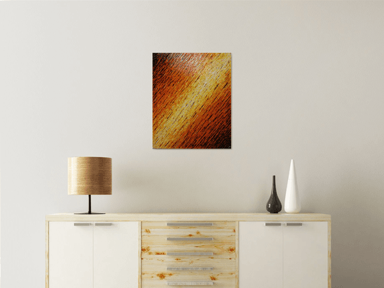 White orange knife texture