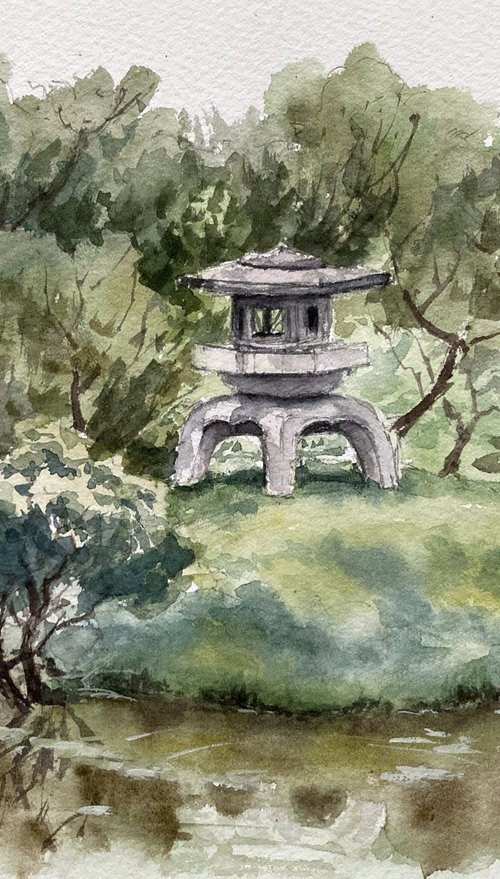 In a japanese garden by Maria Novikova