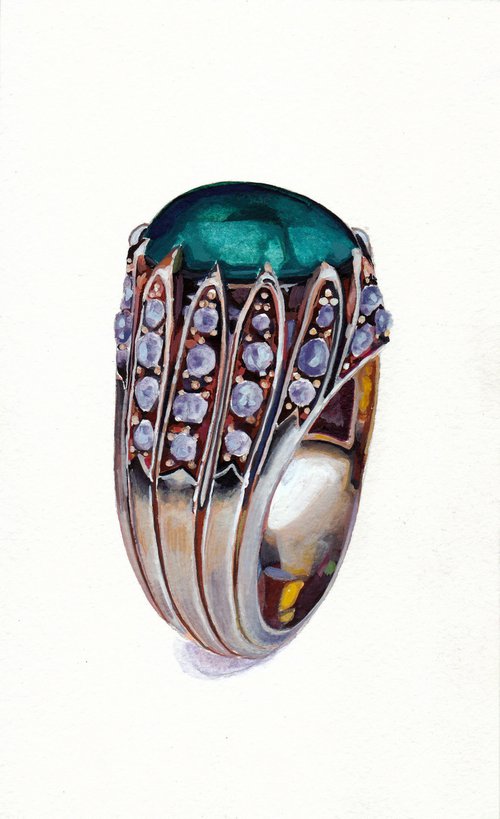 Emerald ring by Anastasia Terskih