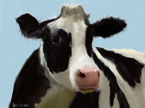 Cow Face by Ryan  Louder