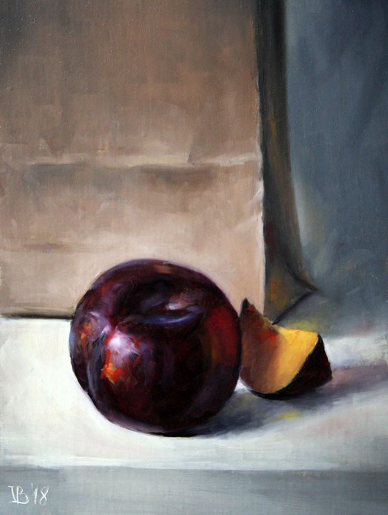 Plums and Paper Bag