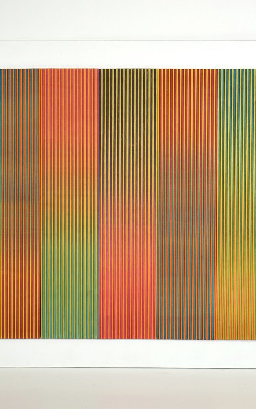 Seven Panel Stripe Colour Study by Amelia Coward