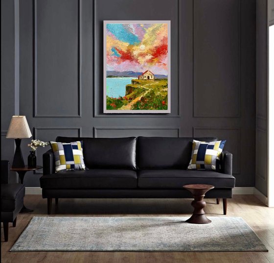 Sunset Over Skye Cliffs