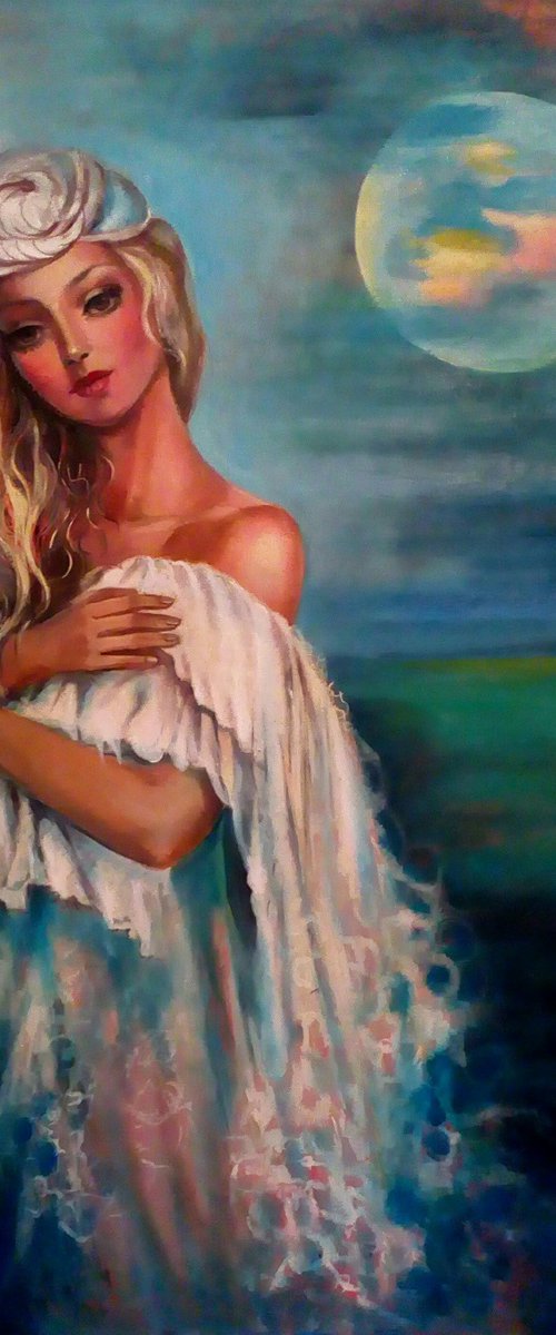 " Passion " - 80 x 100cm Original Oil Painting by Reneta Isin