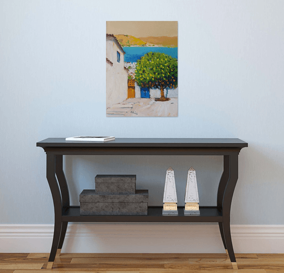 Lemon Tree on the Greek Island