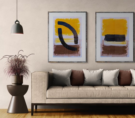 Quiet Alignment. Diptych