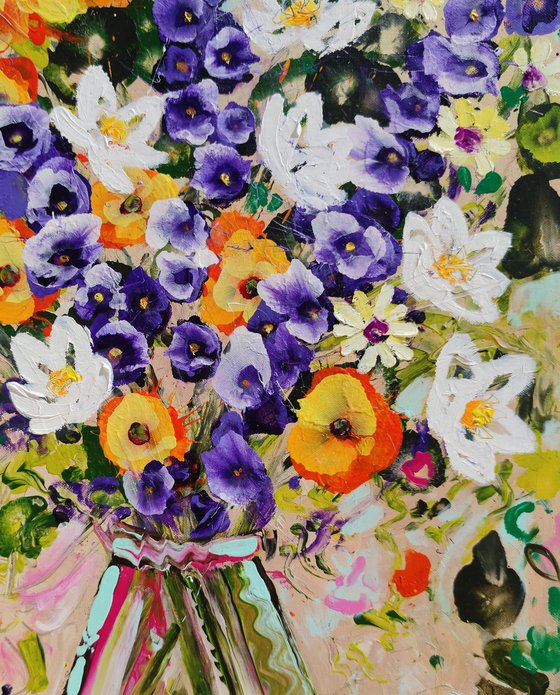 Lilies and Larkspur