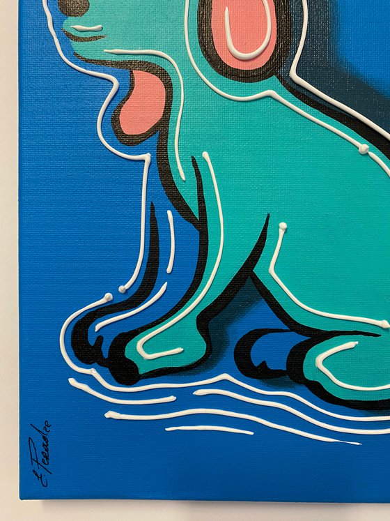 Action.3D Little Dog. Eka Peradze Art.