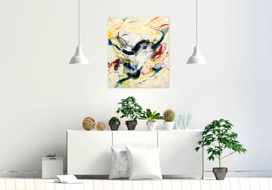 Colorful abstract painting KR681