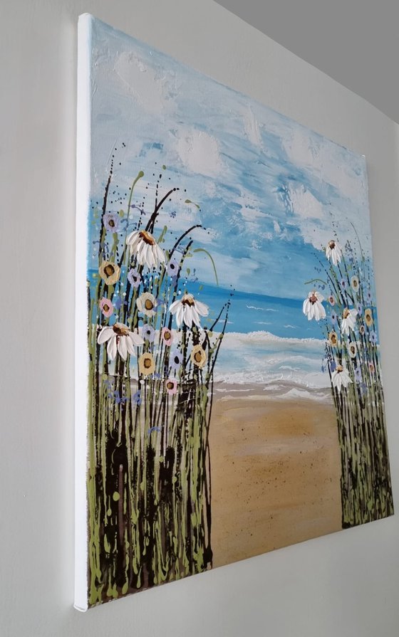 Daisies at the beach