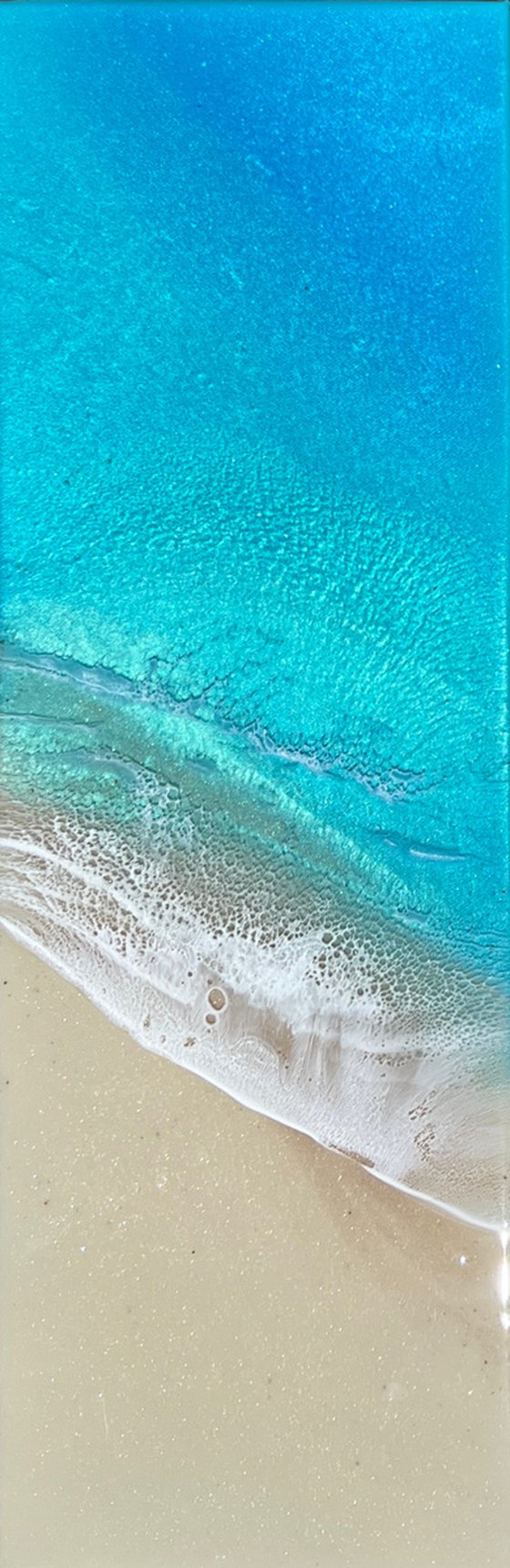 Finding balance - aerial ocean painting