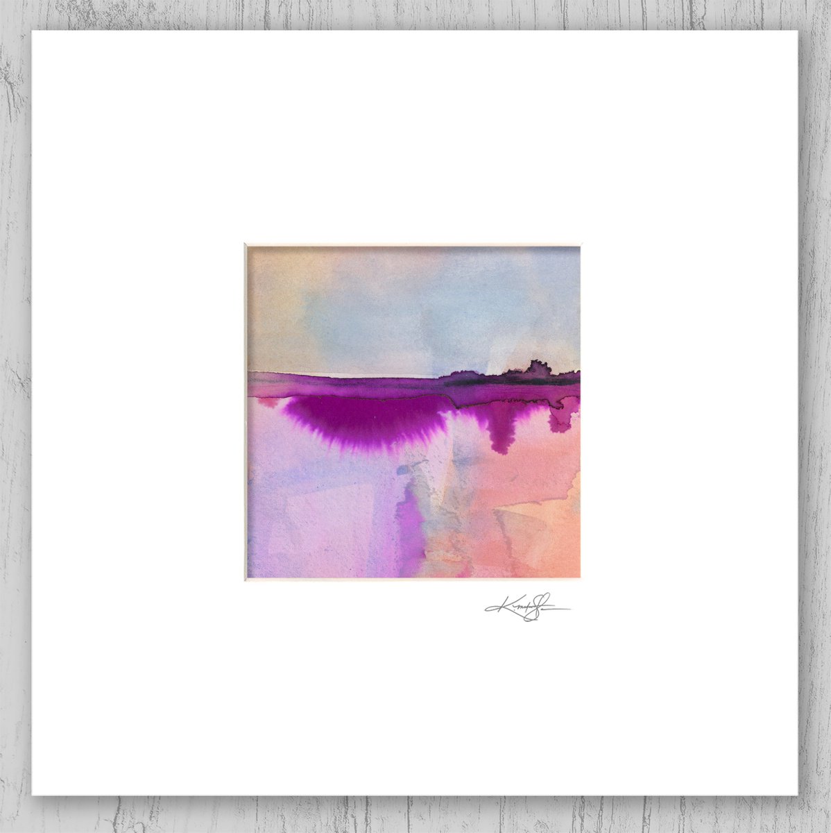 A Mystic Dream Journey 14 - Small Abstract Landscape Painting by Kathy Morton Stanion by Kathy Morton Stanion