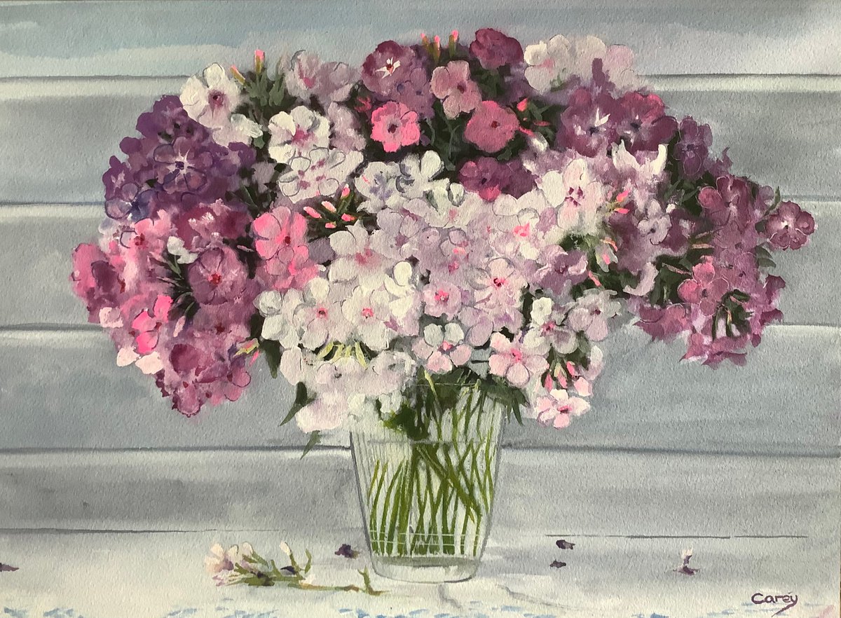 Flowers in a vase by Darren Carey