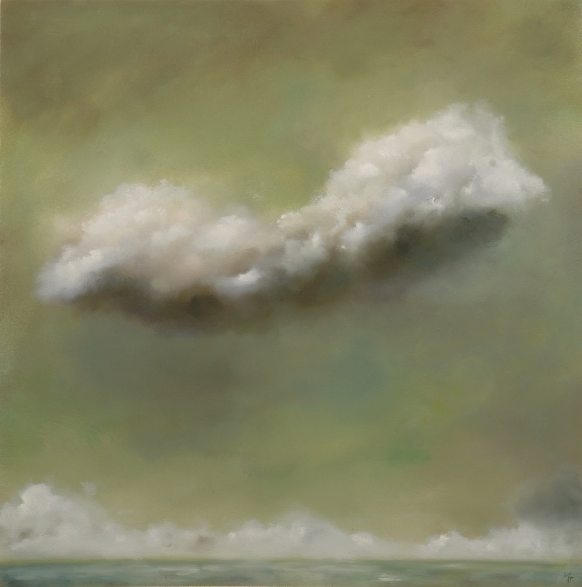Our Clouds Over The English Coast By Rolf Marriott, 19 X 19, Artwork For Sale On Artfinder