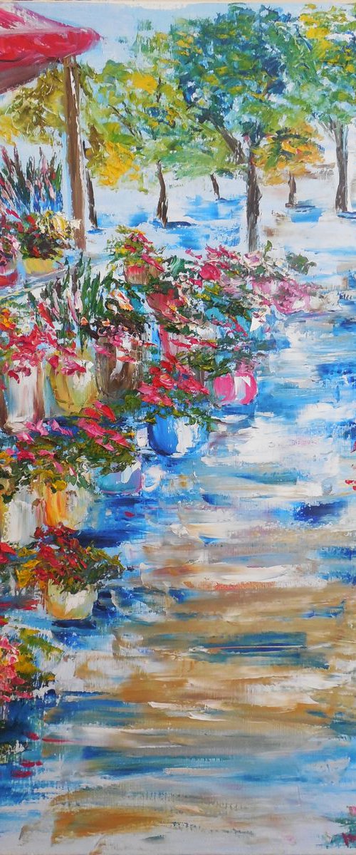 Flower street shop by Oksana Fedorova