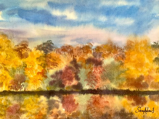 Autumn at Stourhead, Wiltshire