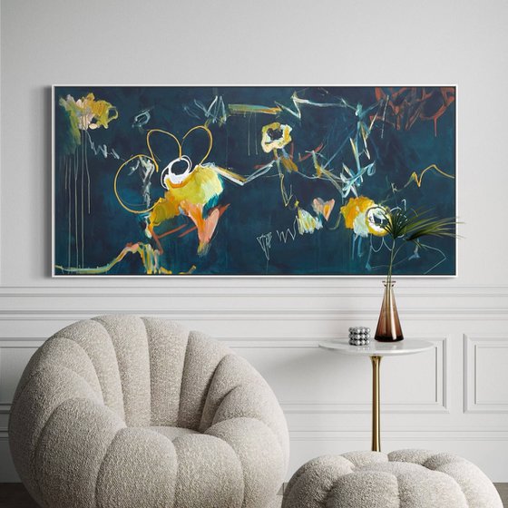 Chalkboard Daisies