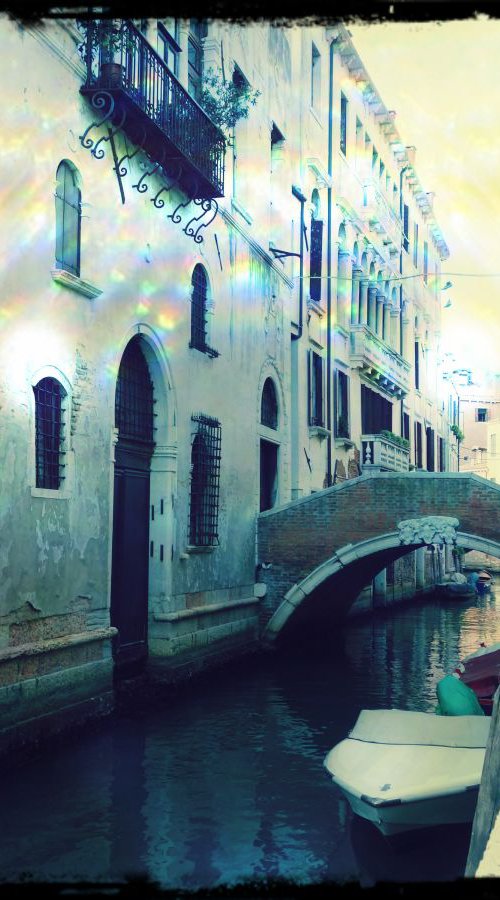 Venice in Italy - 60x80x4cm print on canvas 02481m2 READY to HANG by Kuebler