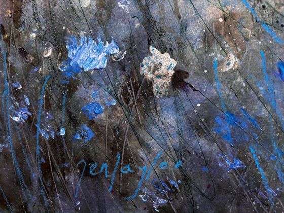 Cornflowers Under The Moon No11
