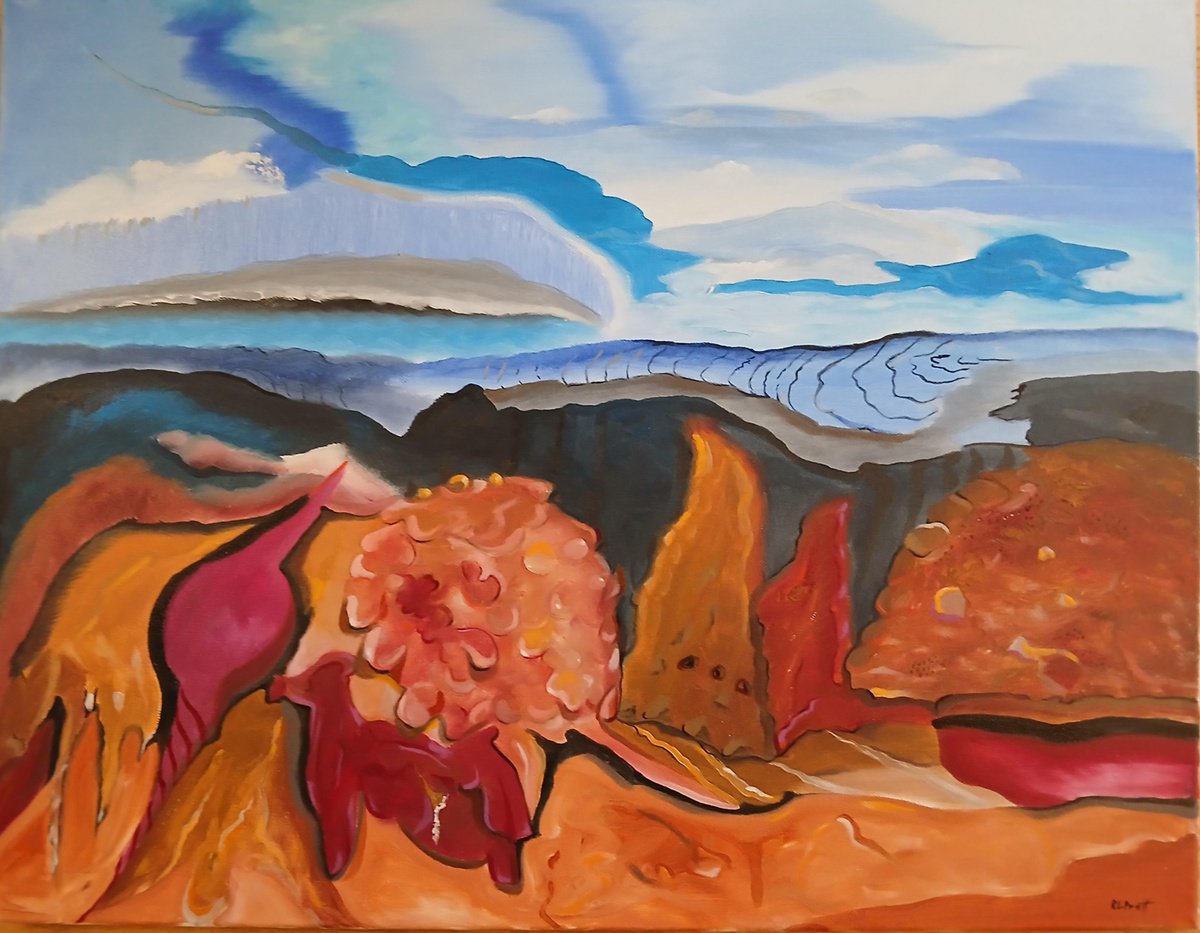 Surrealistic Oil Painting , Lab Results By Randy Pratt, 24 X 18, Artwork For Sale On Artfinder