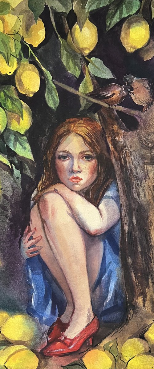 Under the lemon tree by Natalia Veyner