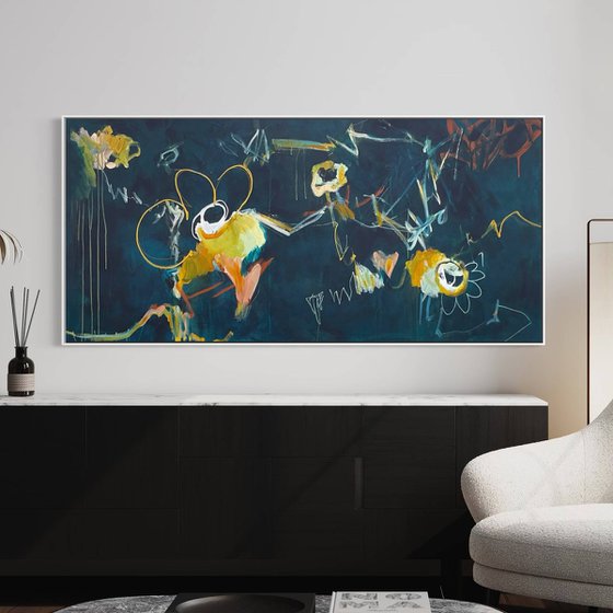 Chalkboard Daisies