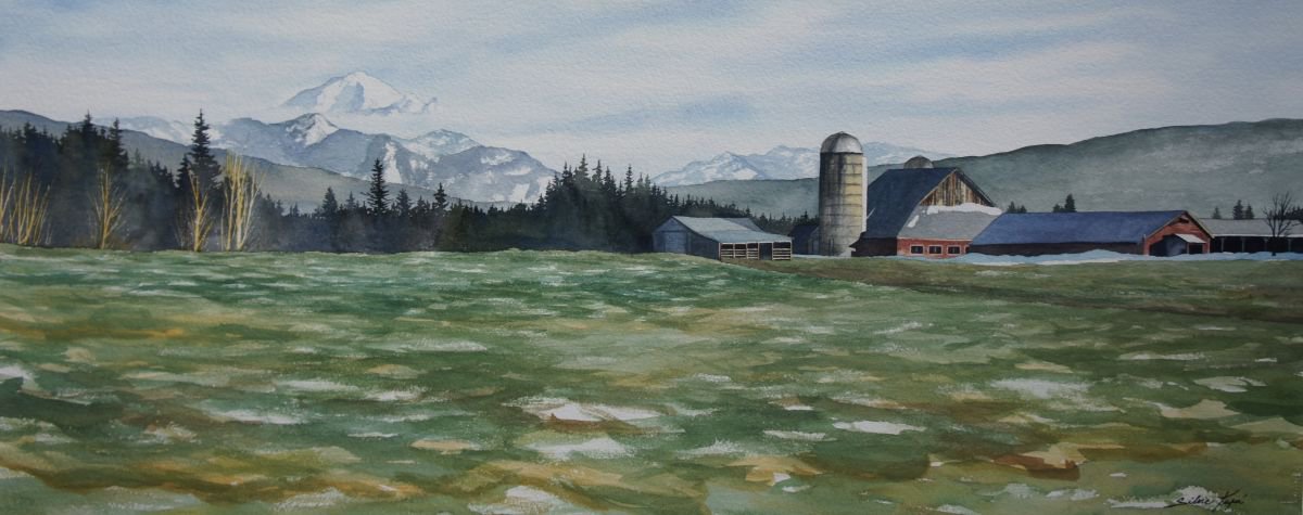 Mt Baker farm by Silvie Wright