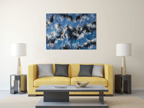Abstract Modern ACRYLIC Painting on CANVAS  by M.Y.