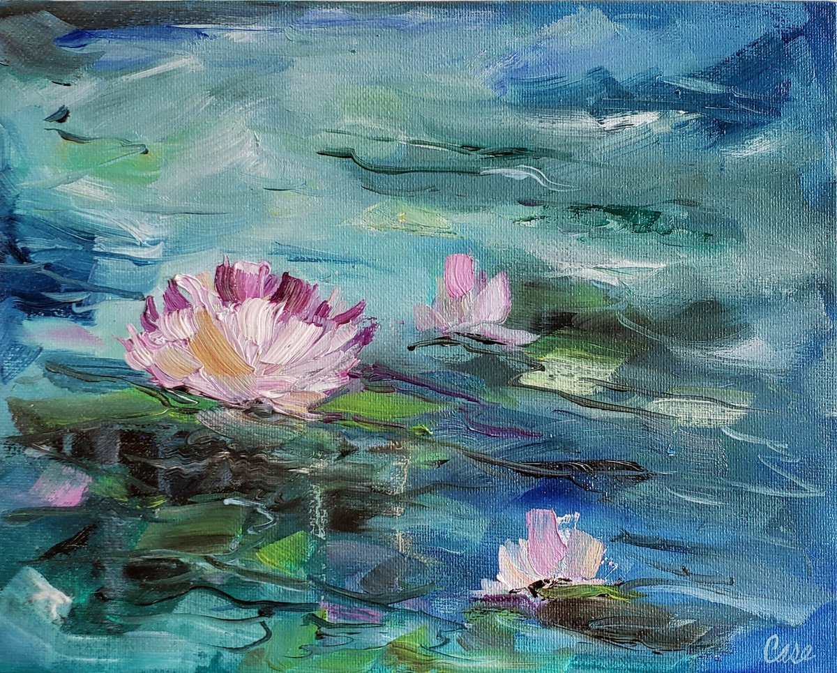Without You - Flower - Waterlily by Katrina Case