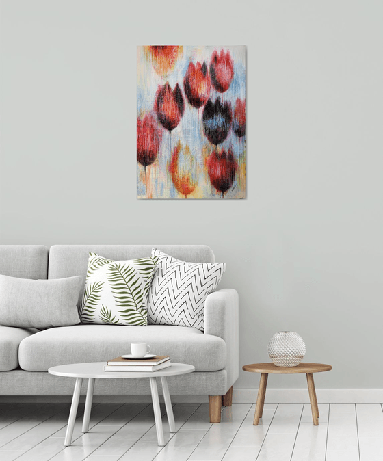 Multicolored Tulips 1