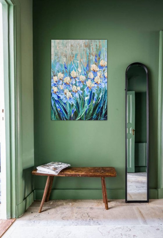 Irises   70x100cm