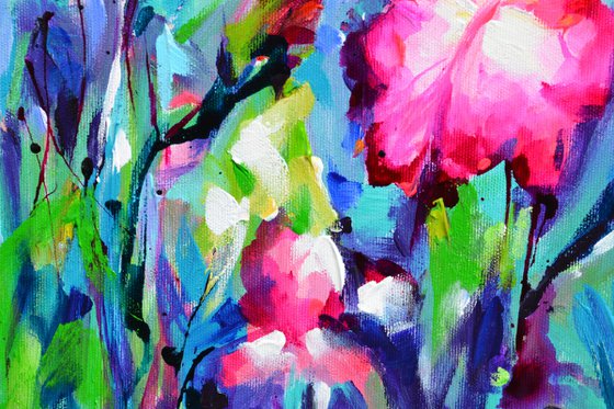 Colorful Iris Garden
