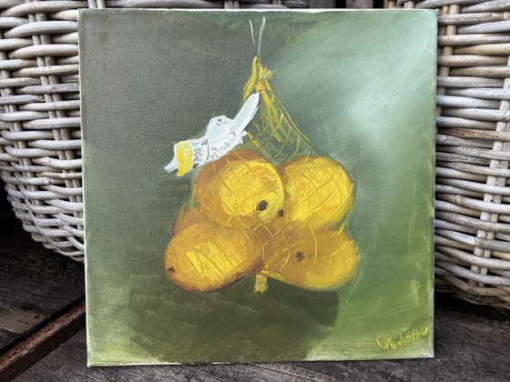 Pack of lemons. still life