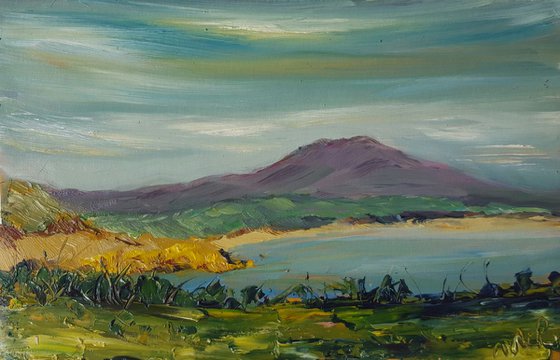 Summer bay - a  landscape and seascape painting