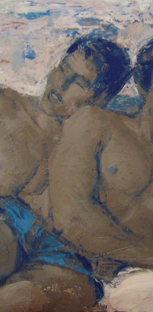 Blue shorts by Viktoriia Pidvarchan