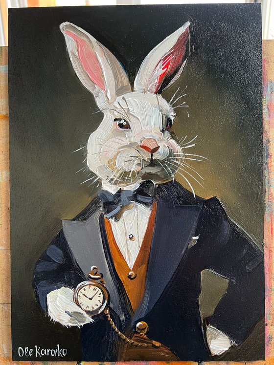 Bunny in a Tuxedo 3