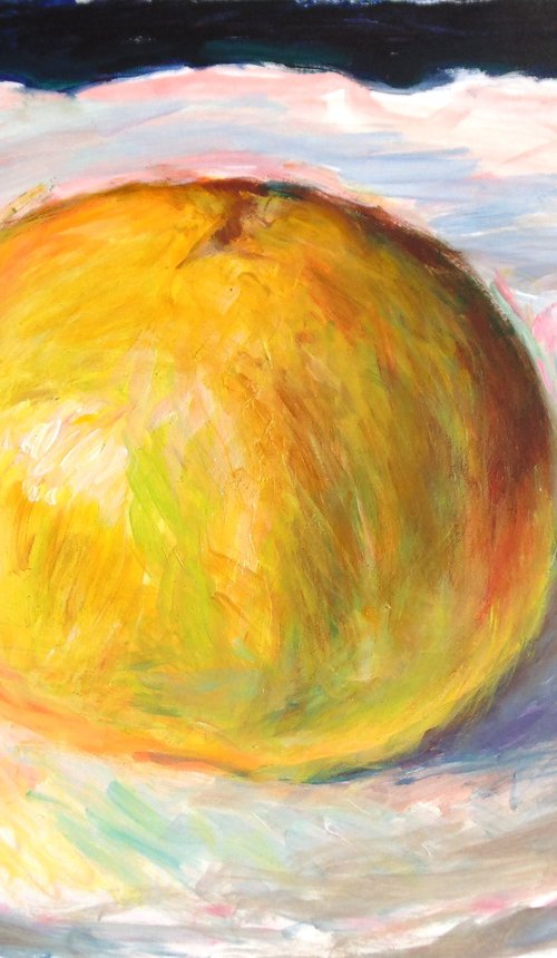 Grapefruit on a platter by Alexander Shvyrkov