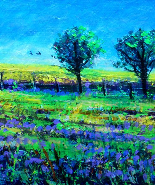 Selborne Lavender Fields II by Paul J Best