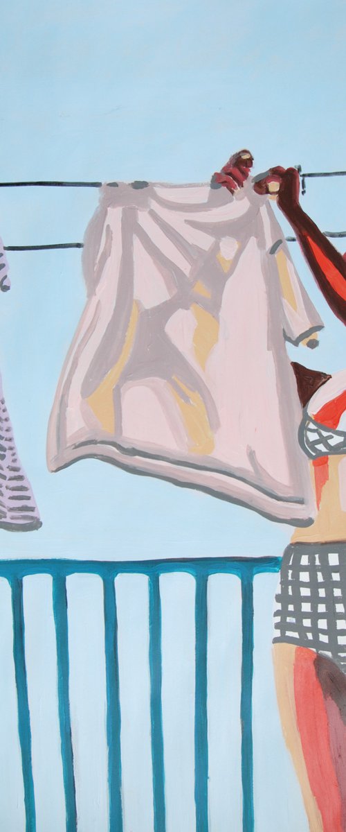 At the beach / 86 x 69 cm by Alexandra Djokic