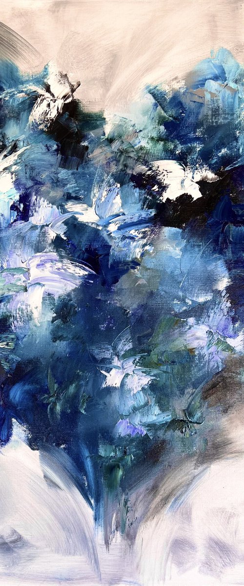 MELT MY HEART - Abstraction. Love. Blue. Explosion. Fireworks. The senses. Romance. by Marina Skromova