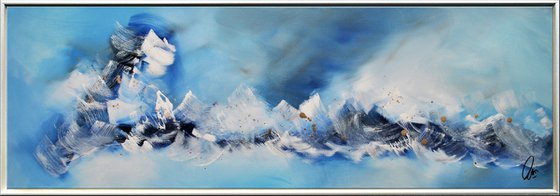 Sealife - Abstract Art - Acrylic Painting - Canvas Art - Framed Painting - Abstract Sea Painting - Ready to Hang